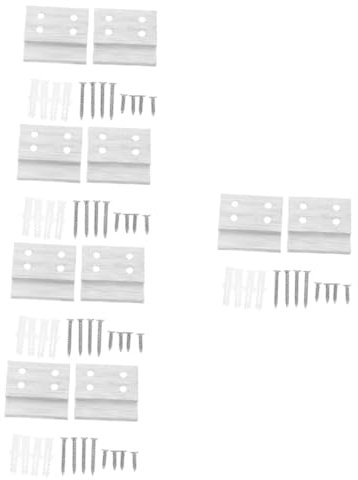 JECOMPRIS 10stücke Zwei Förmige Aluminium-wandhalterungen Für Bilder Vielseitig Einsetzbare Französische Klammer-halterungen Stabil Und Installieren Für Elegante Wanddekoration