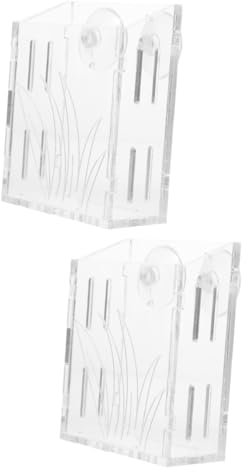 BCOATH 2stücke Aquarium Pflanztasse Kreativer Transparenter Aquarienplanter Für Kleine Wasserpflanzen Installieren Dekoration Ihres Fischbeckens