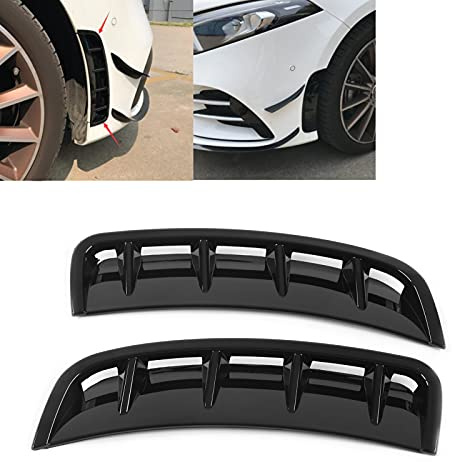 Front Bumper Side Car Lip Diffuser Rear Bumper Trim Spoiler Replacement for A Class Hatchback Sedan W177 AMG Line 2018+ Air Vent Frame Cover Trim