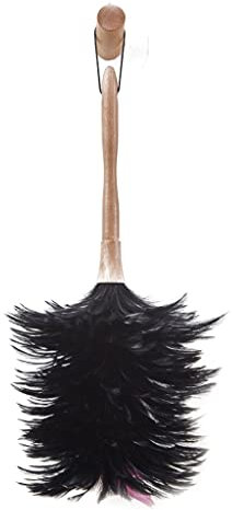 LYVQZPWLR Herramienta de limpieza de polvo, Plumero de plumas de pollo for limpieza del hogar, for muebles de coche, for escritorio, cepillos for barrer el polvo con mango de madera, for uso diario en