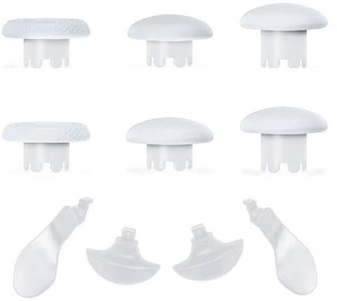 XBERSTAR PS5 Edge Thumbsticks Ersatz für PS5 Edge Controller Paddel Stick Joystick Caps Thumbstick Puller Zubehör (Weiß)
