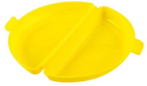 Microwave Egg Poacher – Fabricante de tortilla de silicona | Portable Egg Pan, 21x12 cm, diseño compacto, fácil de limpiar, Gadget de cocina para el desayuno rápido