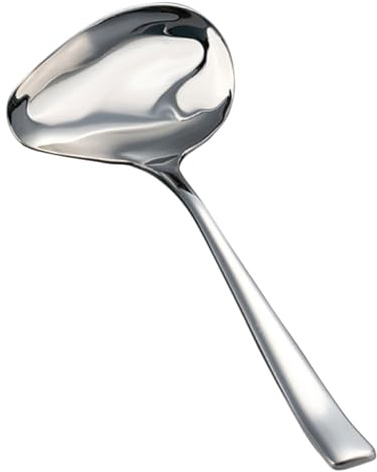 Healifty Cuchara de Salsa de Acero Inoxidable con Vertedor Inclinado Cuchara para Servir Aceite y Salsa Diseño Ergonómico y Resistente para Cocina y Profesional