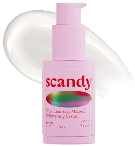 Scandy Glow Like You Mean It Gesichtsserum - Milchiges Gesichts Serum mit Bakuchiol, Inositol, Glycerin & Sibirischem Ginseng - Vegane Feuchtigkeitspflege für weiche, strahlend aussehende Haut, 30 ml