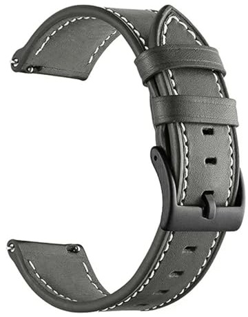 ZWCSHUU Watch läderarmband i PU-läder för 46 mm smart armband med snabbkoppling för klocktillbehör, 46mm, Acetat, Ingen ädelsten