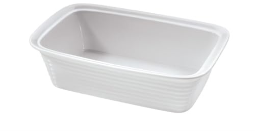 Küchenprofi Lasagneform Burgund-Kp750218233/Weiß | Auflaufform, extra hoch, Hartporzellan bei 1400 °C gebrannt, stoßfest, spülmaschinenfest, mikrowellengeeignet