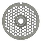 REBER PIASTRA TRAFILA PIASTRA TC. 32 D. 14 ACCIAIO TEMPERATO NON INOX per tritacarne elettrico n.32 diametro fori:14 millimetri