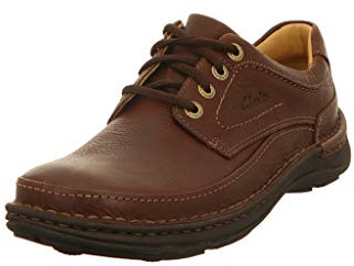 Clarks Nature Three Mens Mahogany Leather, 9