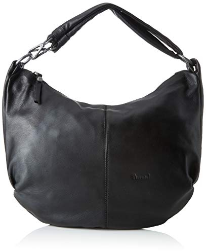 THINK! Damen Ledertasche Shopper, 0000 SCHWARZ, 1
