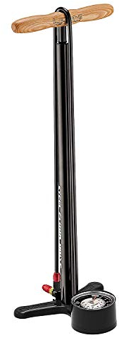 Lezyne Steel Floor Pump Unisex Adult drive-manomètre 3 5, Black/Hi-Gloss