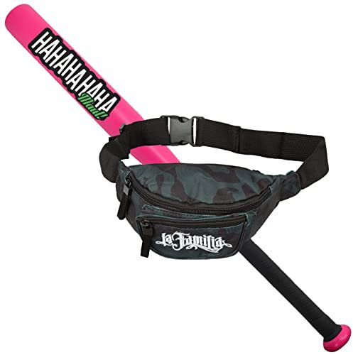 Spaß Kostet Sportset Baseballschläger mit Tasche für Baseball Hahahahaha Maul Aluminium 26 Zoll