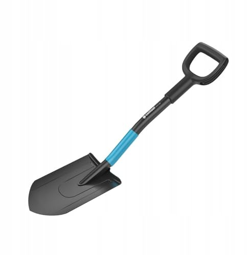 Cellfast cellPRO Gärtnerspaten Spaten Rund Gärtnerspaten Ergonomischer Griff SAFETOUCH 120cm, 40-006, Schwarz