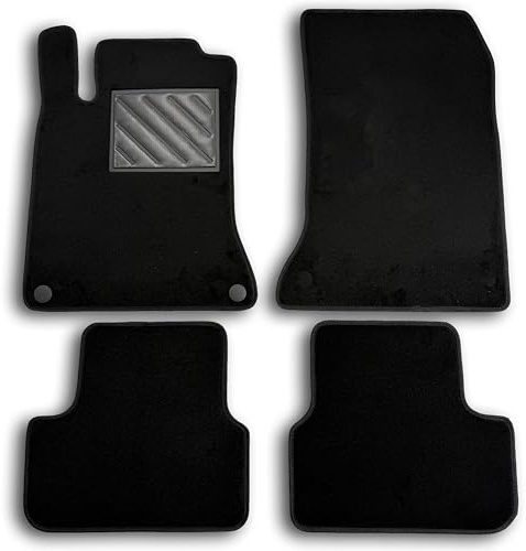 Fußmatten für Mercedes B-Klasse W246 ab 2011-2019, passgenau, verstärktes Gummi-Fersenpolster und Befestigungsknöpfe