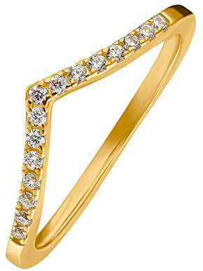 Heideman Ring Nele Damen Edelstahl Zirkonia weiß | Glänzende Geschenkidee zum Muttertag oder Jahrestag für Frauen, funkelnd, hautfreundlich, nickelfrei und alltagstauglich.