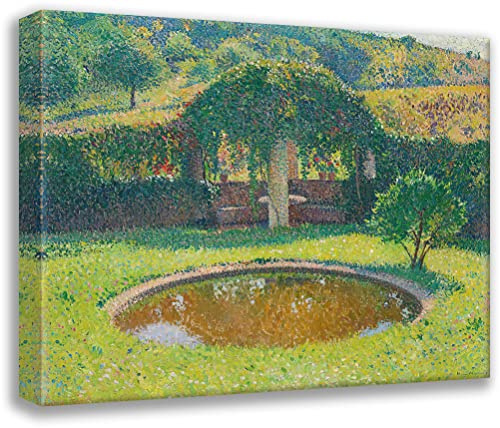 ArtDirect Henri Martin 24x20 Gallery Wrapped Canvas Museum Art Print Titled: Southwest Basin and Arbor of Marquayrol Park (circa 1920)