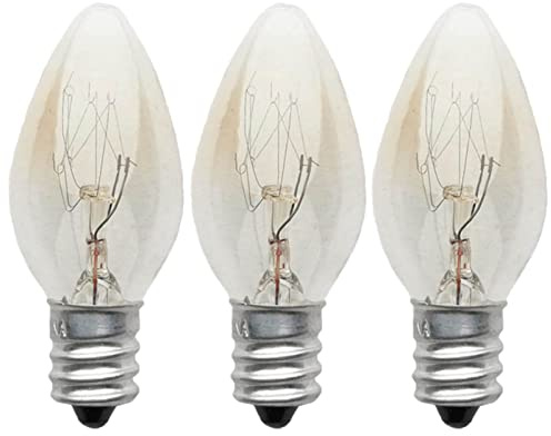 Pomurom 3/5/6/8/10/15 Ampoules à Incandescence Transparentes Longue Durée 10W 220V E12 Blanc Chaud 2700K, Ampoulerechange pour Lampes au sel l'Himalayas, veilleuses, lampemuraletable