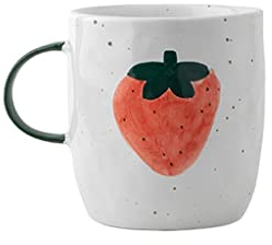 HARAY Becher Tassen Handgefertigte Keramik Tasse Becher Joghurt Hafermehl Milch Tasse Frühstück Kinderbecher Home Heizung mit Griff Kaffeebecher (Color : D)