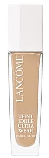 Lancôme Teint Idole Ultra Wear Care & Glow Foundation 305N, feuchtigkeitsspendende Foundation in Beige mit natürlichem Glow-Finish, bis zu 24h Halt, geeignet für alle Hauttypen, 30ml