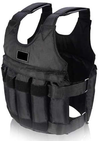 PPGE Home Verstellbare Gewichtsweste, Atmungsaktive Fitness-Gewichtsweste, Militärische Gewichtsweste, Gewichtsjacke Für Laufen Krafttraining Und Ausdauer(Kein Gewicht)(Size:20KG)