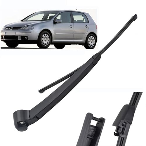 ZELLYA Wischerarm Hinten Scheibenwischer Wischer Set, für Golf V MK 5 2003-2009 Scheibenwischerarm Blatt Austausch Kunststoff Schwarz