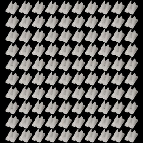 100 Stück LED Lichtschlauch Clips, Befestigungsclips Halter für 5-6mm Neon Wandmontage Lichterkette Wandleuchte - Familie, Parteien, Festivals, Hochzeiten (H-0612)