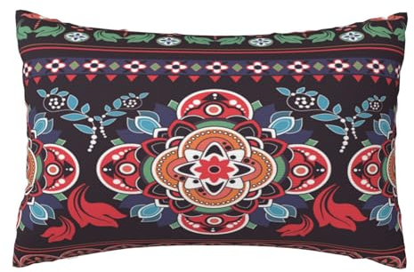 Kissenbezug 40x60 cm 2er Set Herbst Deko Kissen Ethnisch, Religion Kissenbezug, Rechteckig Kissenbezüge, Weicher Sofakissen, Kissenhülle Herbst, Zier Kissen Aesthetic, Couch Deko Schlafzimme Gift,J650