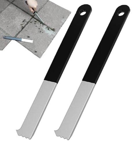 Pflasterstein-Entfernungswerkzeug, Pflasterheber, 2 x Pflasterstein-Entferner aus Metall mit Fugenkratzer | Garten-Pflasterheber, Terrassenpflasterstein-Entfernungswerkzeug, Gehwegschaber