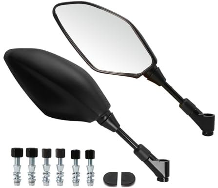 Lenkerendenspiegel Motorrad M8 M10 Schrauben Rückspiegel Für Y&AMAHA Für MT01 Für MT03 Für MT-07 Für MT-09 Für FJ09 Für MT10 Für Tracer 900