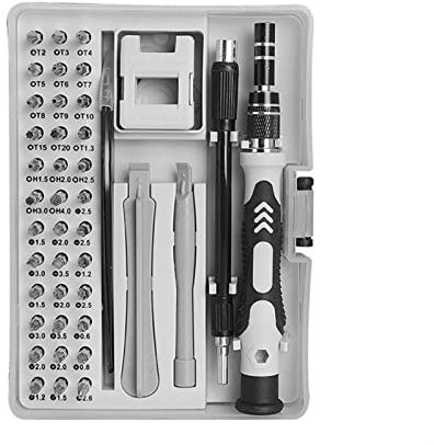 QIUYMGFG Attrezzi Officina Set di cacciaviti di precisione da 145 Pezzi Kit di cacciaviti esagonali Torx Set di Attrezzi(45 Grey)