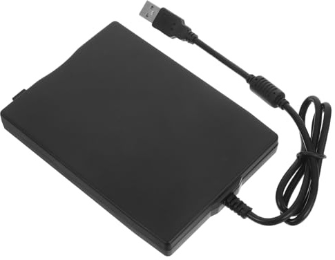 HOMSFOU Lector de Disquetes Externo USB 2.0 Portátil para Ordenador y Portátil, Unidad de Disco de 3,5 Pulgadas Compatible con PC y Escritorio, Diseño Compacto y Liviano Negro