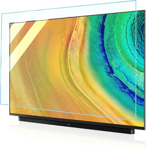 AYCDL Blaulicht-Blockierender Displayschutz, Blendfrei, Uv-Schutz, Augenschutz, Tv-Folie, Reduziert Augenermüdung, Für 4K Smart OLED-, LCD- Und Led-Displays/Klar / 42,Clear-55 Inches 1211x682mm