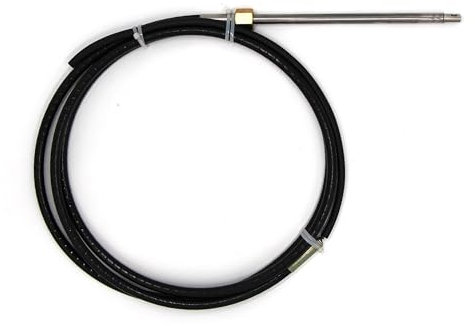 UDHBJEBQ Sistema de dirección mecánica Motor fueraborda Motor Lancha motora Cable de Control(16Ft)