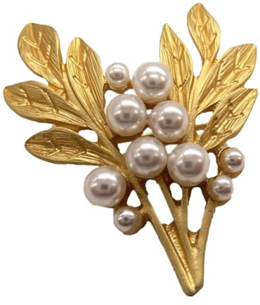 CIMAXIC Orchidée en Alliage Perle Imitation, Élégante et Classique, Épingle pour Femme pour Soirée ou Bal, Accessoire Raffiné et Chic