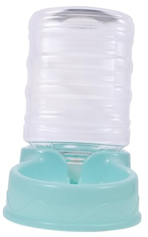 Angoily Distributeur Eau Automatique pour Chat et Chien Fontaine Potable Compacte et Bol Léger Plastique Transparent Facile à Nettoyer et Résistant Design Élégant pour Animaux de