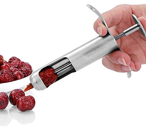 Snocciolatore per Ciliegie, 7,1x4,3 Pollici in Acciaio Inossidabile Snocciolatore Manuale per Frutta Piccola Utensile per Fare Marmellate daCucina per Ciliegie Olive Uva Giuggiola