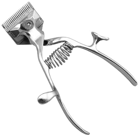 Tondeuse à poils de chien manuelle - Tondeuse à poils d'animaux portable et silencieuse de 15,5 cm | Ciseaux de toilettage professionnels en acier au carbone et en de Zinc pour chiens et chats