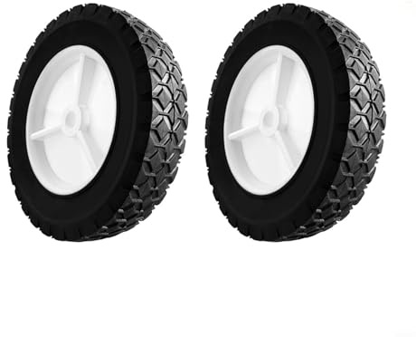 8 pollici ruota di ricambio 72-108 per tosaerba Craftsman, per tosaerba Troy-bilt, per carrello radio Flyer e per Weber Grill, ruota multifunzione con struttura robusta