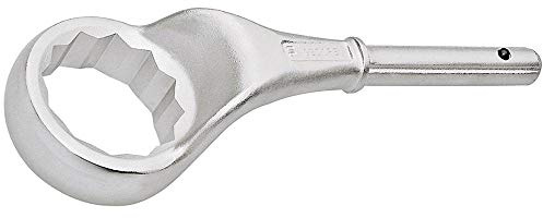GEDORE 2 A 46 mm Zugringschlüssel gekröpft, Professioneller Schraubenschlüssel, Hohe Stabilität, Werkzeugstahl, Ideal für Handwerker und Heimwerker - 46mm