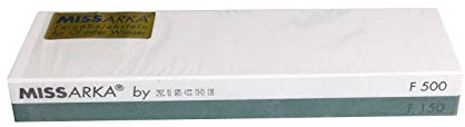 Zische Missarka Green Abziehstein, Kombi 2-in-1, Körnung FEPA 500/150 (JIS 1200/150), 200 x 50 x 25 mm