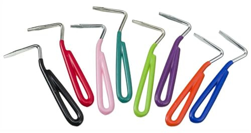 Tough1 Hoof Pick with Vinyl Coated Handle - 12 Pack