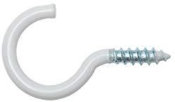 SWG Wäscheleinehaken 5,2x65/20mm Stahl weiss 50 Stück