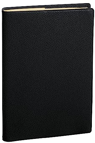 Quo Vadis 368036Q Kalender CARLA PREST Italienische Sprache Jahr 2025 Farbe Schwarz Format 8 x 10,5 cm Wochenansicht 12 Monate Januar - Dezember Papier Elfenbein Adressbuch abnehmbar Einband aus