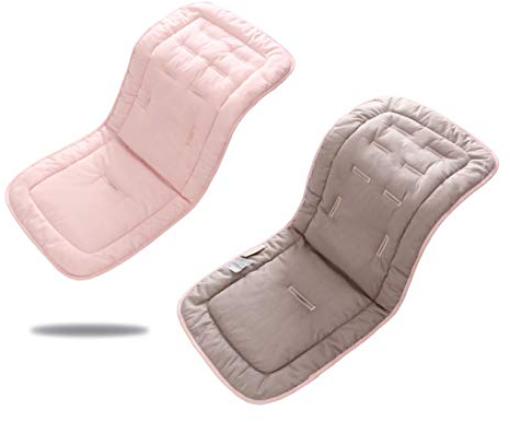 Baby Sitzauflage für Kinderwagen,Baby Sitzeinlage aus 100% Baumwolle Weiche und Reversible Autositz Kinderwagenauflage für Babyschale Buggy