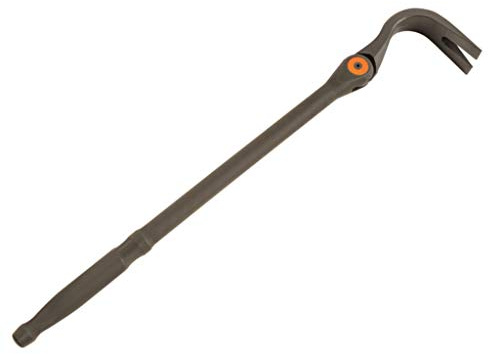 Bahco Multi-Position Crowbar V-Claw Head 260mm Adjustable Pry Bar Tool | 260mm multi-position crowbar with V-claw head, 11 positions, push button adjustment and up to 240kg max force.
