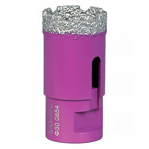Trépan diamant à sec pour meuleuse M14 - D. 30 mm LU 35 mm - Céramique/Grès/Granit
