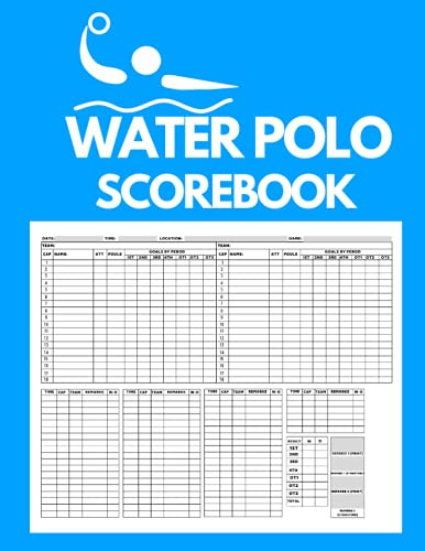 Water Polo Scorebook: Water Polo Score Sheets | Water Polo Coaching Scorebook | Water Polo Score Sheets Pad to Record games | 100 Pages |8.5 x 11 inches