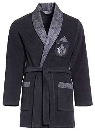 Revise Robe de chambre courte - élégant - chaud - coton - RE-400 graphite C2 - taille XXL