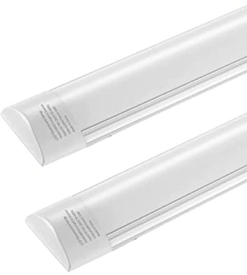 Sararoom LED Feuchtraumleuchte 60cm, 20W 2400LM LED Deckenleuchte Werkstatt Röhre Lichtleiste, 3000K Warmweiß Werkstattlampe Leuchtstoffröhre Unterbauleuchte für Garage Büro Schlafzimmer Küche, 2st