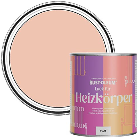 Rust-Oleum Pink Radiator Paint in Matt Finish - Coral 750ml