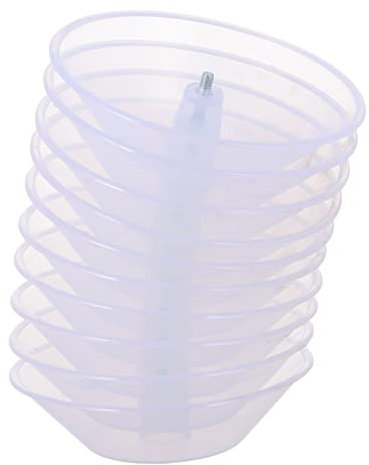 Hoement 10piezas Taza Recolectora De Aceite Para Campana Extractora Depósito De Aceite De Plástico Para Extractor De Humo Accesorio Para Ventilador Uso Cocina